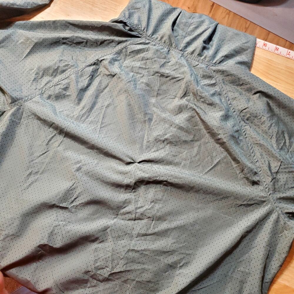 Old Navy Green Mesh Light Windbreaker Pullover Hooded Pocket Size XL - Picture 11 of 11